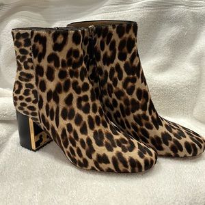 Tory Burch Leopard Calf Hair Bootie New without Box